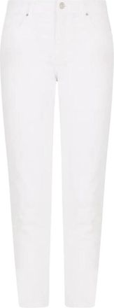 A|X Armani Exchange J01 Super Skinny Jeans met Chinese Nieuwjaar Borduursels - Dames - Cropped Jeans - Wit - W27 - Katoen - Jeans