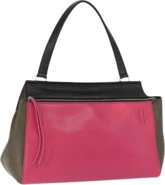 Celine Pre-owned Handbags, female, Pink, Size: ONE SIZE Pre-owned Leather Handbag