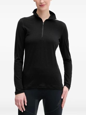 Icebreaker Top con zip - Nero