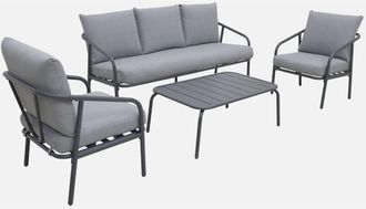 Sweeek Conjunto De Jard&iacute;n De Acero Para 5 Personas