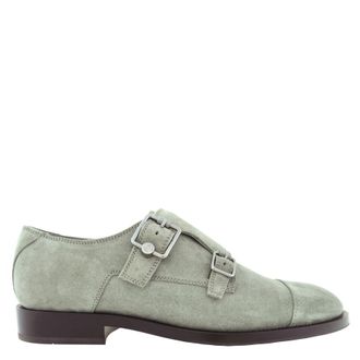 Jimmy Choo London Finnion Monkstrap In Sage