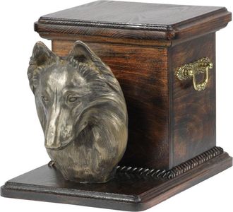OEM Pastor Belga, Perro De Monta&ntilde;a Belga: Urna Para Cenizas De Perro Con Estatuilla, Elegante Urna Para Perro, Urna &Uacute;nica Con Busto De Perro De Art-dog