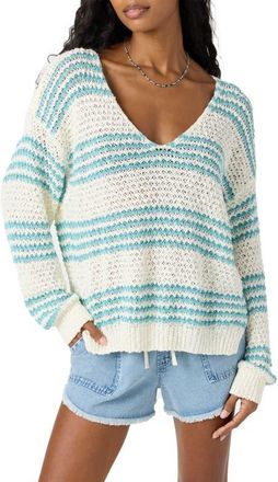 O'Neill Iyla Crochet Sweater in Nile Blue at Nordstrom, Size X-Small