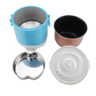 OEM Olla A Presi&oacute;n El&eacute;ctrica Port&aacute;til (24 V, 180 W, 1,6 L) Para Coche Con Funci&oacute;n De Olla Arrocera Y Vaporera Multifuncional, Fabricada En Abs+pp (azul)