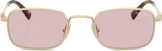 Miu Miu Eyewear Occhiali da sole squadrati - Oro