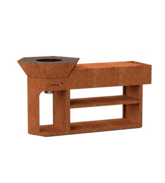 Barbecook Barbecue A Legna Barbecook nestor Island Con Piano Di Lavoro 80x90 Cm