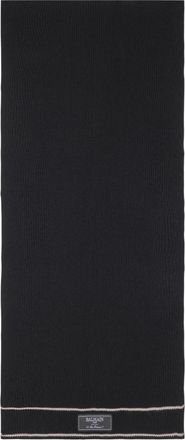 Balmain Wollen Sjaal Parijs - Heren - Wintersjaals - Zwart - ONE Size - Wol - Accessoires