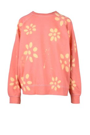 Semicouture Pink Floral Cotton Sweatshirt