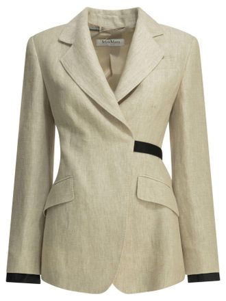 Max Mara Zweireihiger Blazer aus Leinen von Max Mara