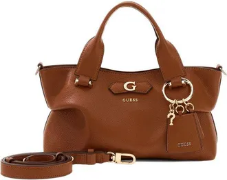 Guess Womens Satchel Bag Cognac Polyurethane - Satchel-Bags