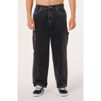 Rip Curl Raw Energy Baggy Carpenter Pants in Black at Nordstrom, Size 36