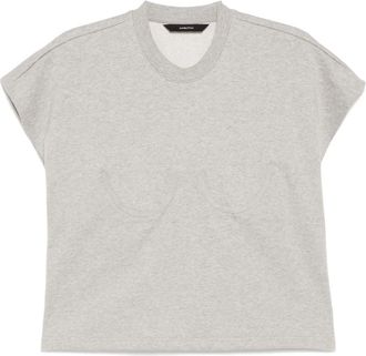 pushBUTTON Top smanicato - Grigio
