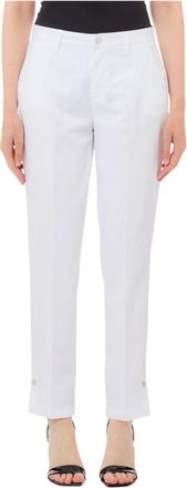 Liu Jo Katoenmix Stretchy Modieuze Leggings - Dames - Slim Fit Broeken - Wit - W29 - Katoen - Broeken
