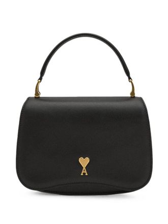 Ami Rectangular Gold-Emblem Silk-Nylon Handbag
