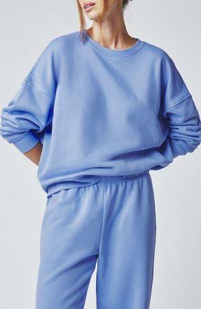 Florence By Mills Cozy Crush Oversize Sweatshirt in Provence at Nordstrom, Size Xx-Small