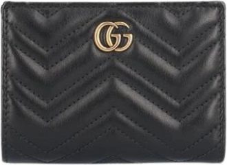 Gucci Pre-owned Vintage Portemonnee (bi-fold) - Dames - Vintage Accessoires - Zwart - ONE Size - Leer - Vintage