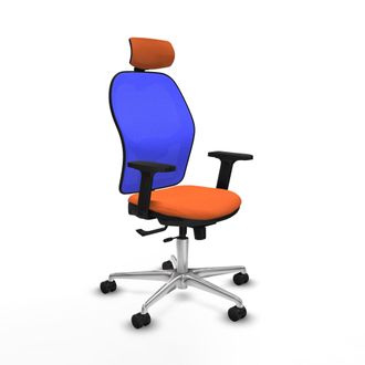 Piqueras y Crespo Silla De Oficina Piqueras Y Crespo Jorquera Negro Reposabrazos Ajustables
