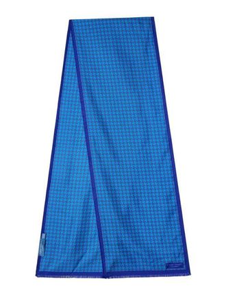 Robert Talbott Niven Houndstooth Scarf in Blue at Nordstrom