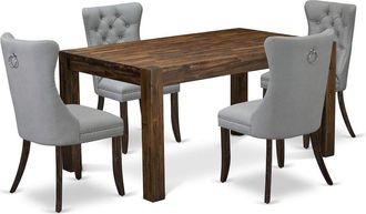 East West Furniture 5 Piece Kitchen Table Set