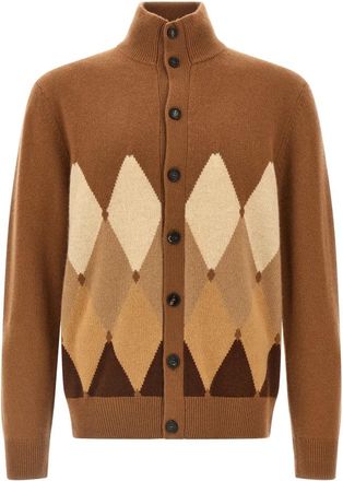 Ballantyne Heren, Truien, Bruin, Maat: 4XL Kasjmier