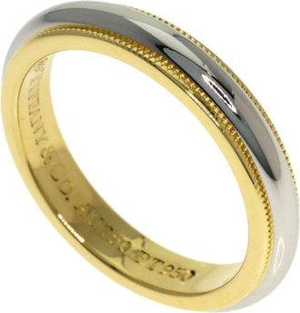 Tiffany & Co. Yellow Gold (18K) Platinum 950 Band Ring (Pre-Owned)