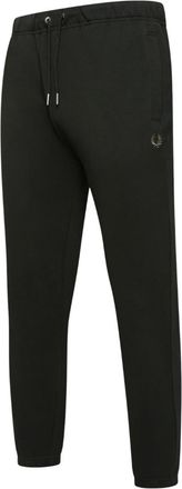 Fred Perry Mens Loopback Cuffed Joggers Green Cotton - Size X-Large