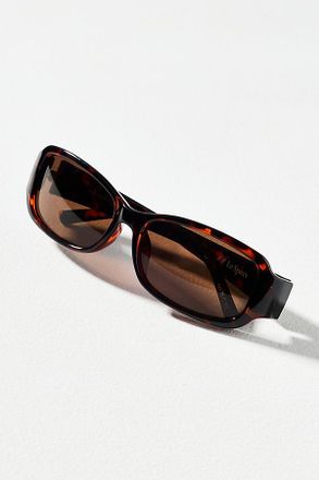 Le Specs Gigglemug Rectangle Wrapped Sunglasses