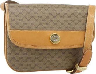 Gucci Pre-owned Cross Body Bags, female, Brown, Size: ONE SIZE Pre-owned Vintage Shoulder Bag