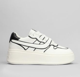 Ash Match Bis Sneakers In White Leather