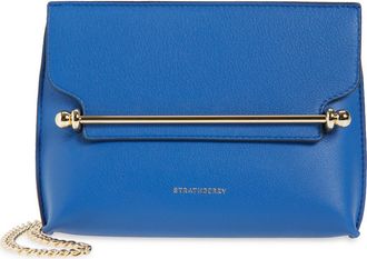 Strathberry Mini Stylist Leather Crossbody Bag in True Blue at Nordstrom