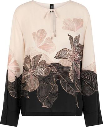 Marc Cain Bloes met bloemenprint - Dames - Blouses & Shirts - Veelkleurig - Maat: M Poliester