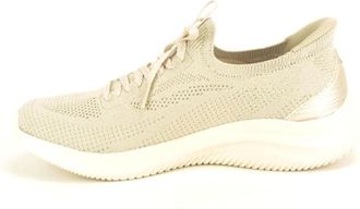 Skechers Schoenen, Dames, Beige, 40 EU, Fijn Lycra Slip-in