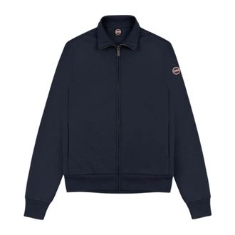 Colmar Blauwe Sweater Met Ritssluiting - Heren - Vesten met rits - Blauw - S - Katoen - Hoodies & sweatvesten