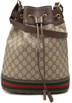 Gucci Pre-owned Gucci GG Supreme Web Ophidia Bucket Bag Ladies MITHY7XZU6AX6RP5