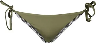Calvin Klein Swim Briefs - Dames - Bikinis - Groen - M - Polyester - Badmode