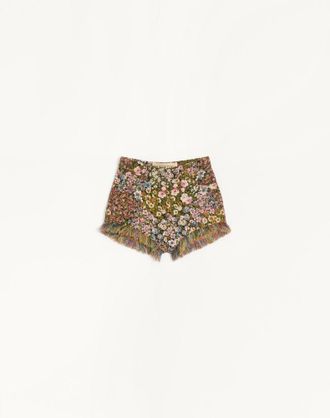 Valentino Apres LHiver Gobelin Shorts Fiorellini Wo