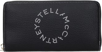Stella McCartney Black Leather Womens Wallet