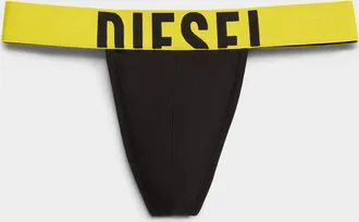 Diesel Mens Oversized-logo thong Cotton