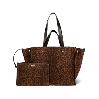 Jerome Dreyfuss Tote Bags, female, Brown, Size: ONE SIZE L&eacute;on M Tote Bag