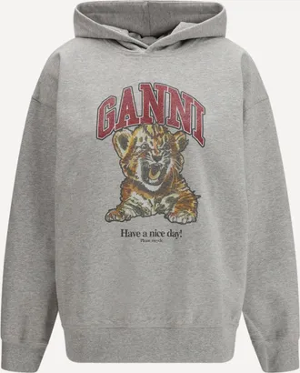 Ganni Tiger Hoodie Female XS