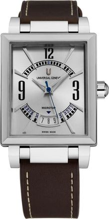 Universal Gen&egrave;ve Microtor Cabriolet Silver-tone Dial Mens Watch 8101.129-007
