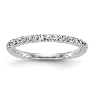 Diamond2Deal 14k Gold Lab Grown Diamond Wedding Band Ring 0.37Ct Clarity- VS Color- D-E