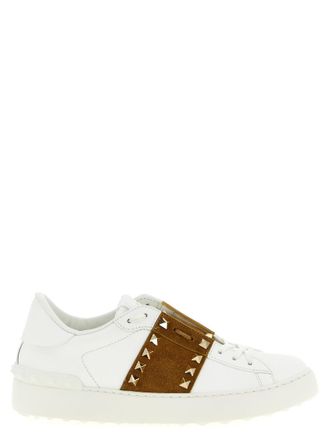 Valentino Garavani Brown Studded Sneakers