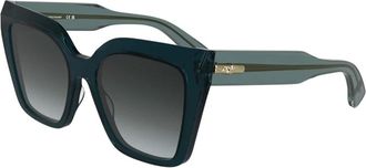 Longchamp Butterfly Zonnebril - Dames - Zonnebrillen - Blauw - 54 MM - Accessoires