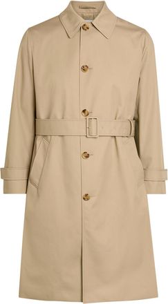Lardini Belted Woven Trench Coat - Beige - 52 (UK42 / XL)