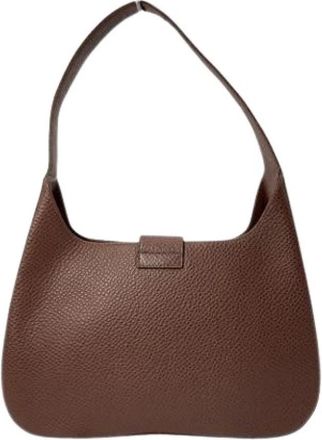 Ferragamo Pre-owned Shoulder Bag - Dames - Vintage Schoudertas - Bruin - ONE Size - Leer - Vintage