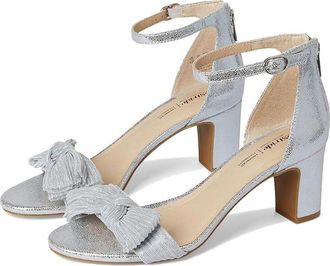 Life Stride Florence Bow Womens Sandals Silver : 9.5 W (C), Leather