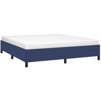 vidaXL Cama sin colchón tela azul 180x200 cm Vidaxl