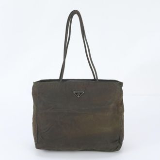 Prada Green Khaki Handbag Shoulder Bag Tote Bag (Pre-Owned)
