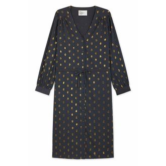 Leon & Harper Bedrukte midi jurk REMEDY